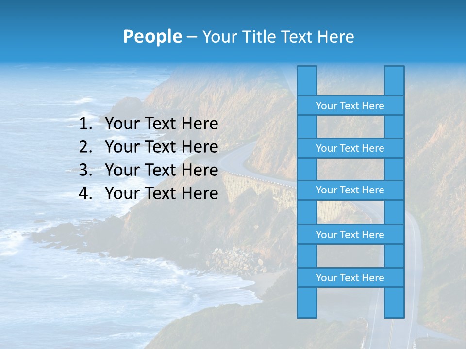 Big Sur Tourism Highway One PowerPoint Template