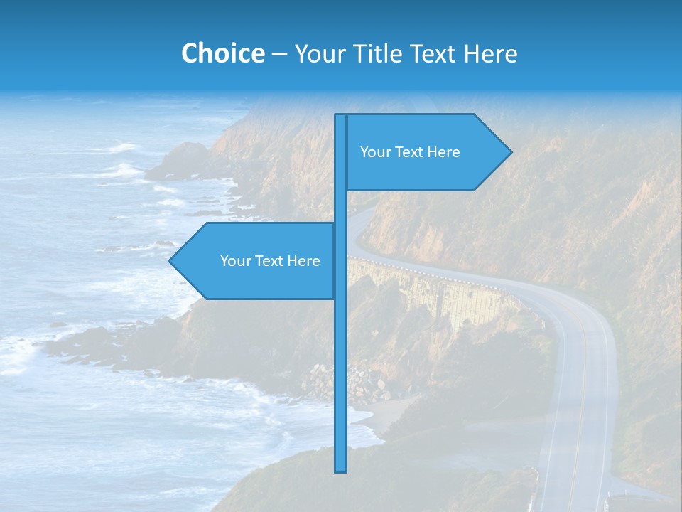 Big Sur Tourism Highway One PowerPoint Template