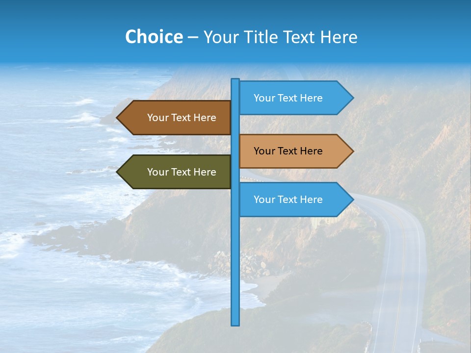 Big Sur Tourism Highway One PowerPoint Template