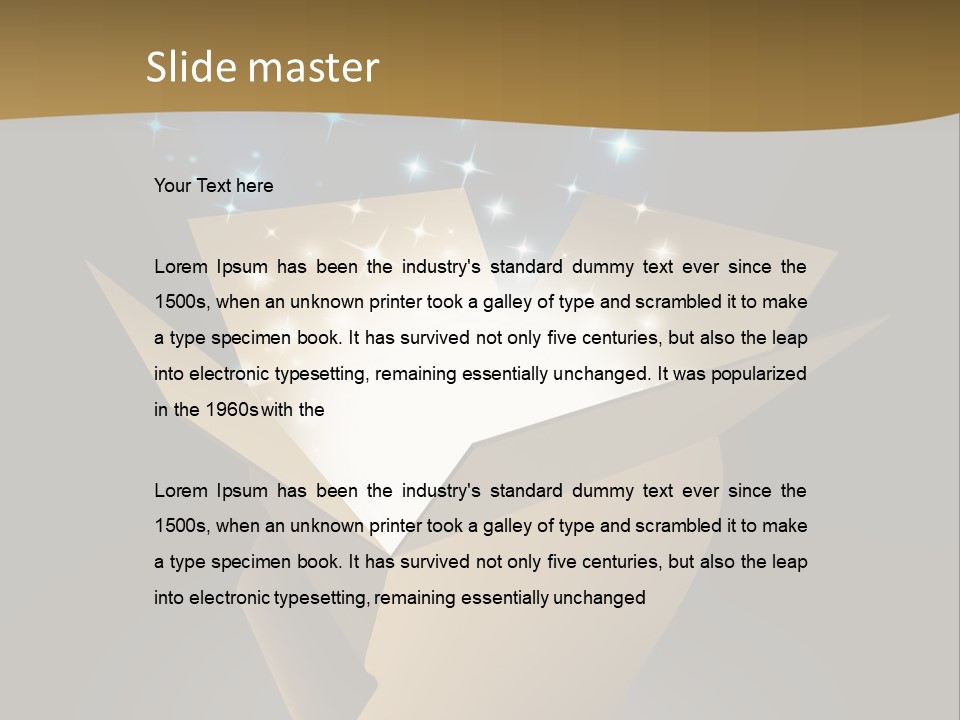 Power Open Box Light Effect PowerPoint Template