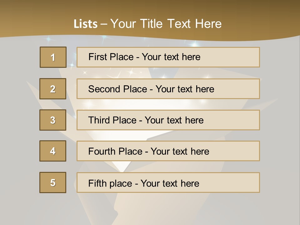 Power Open Box Light Effect PowerPoint Template