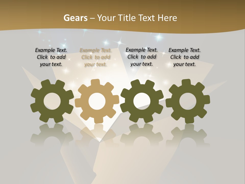 Power Open Box Light Effect PowerPoint Template