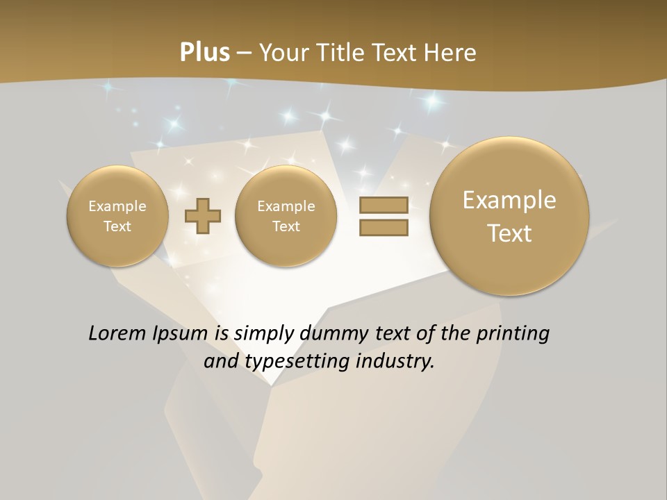 Power Open Box Light Effect PowerPoint Template