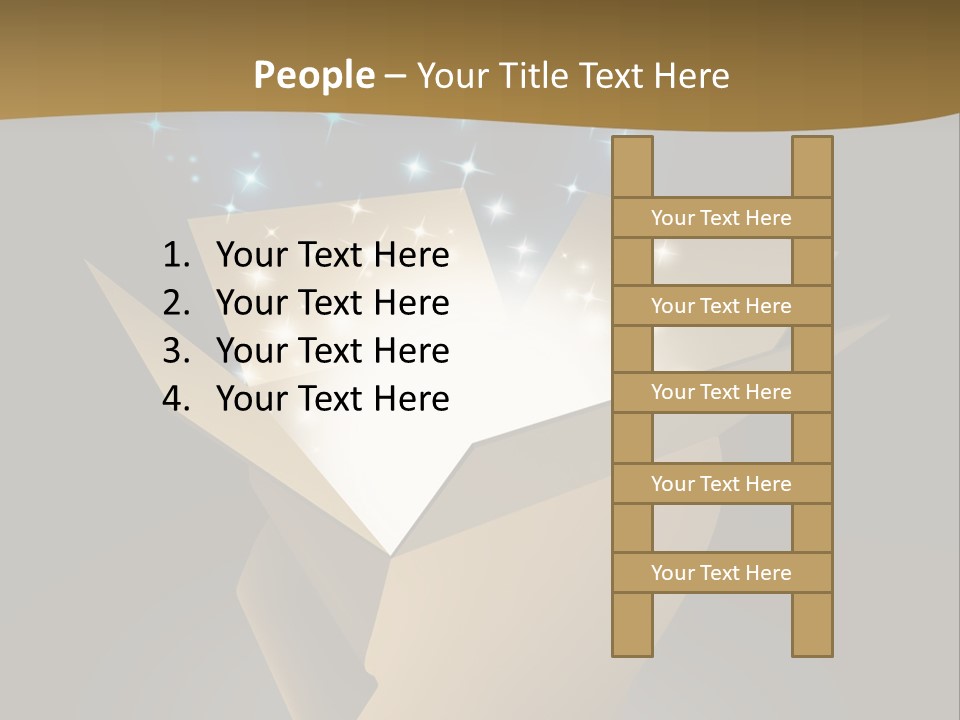 Power Open Box Light Effect PowerPoint Template