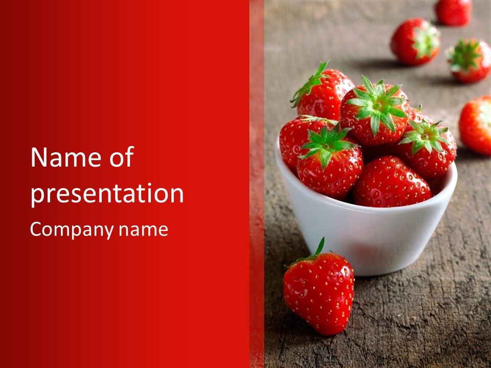 Breakfast Antioxidant Ripe PowerPoint Template