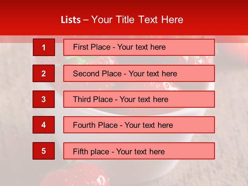 Breakfast Antioxidant Ripe PowerPoint Template