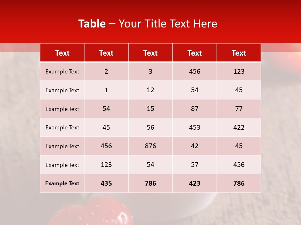 Breakfast Antioxidant Ripe PowerPoint Template
