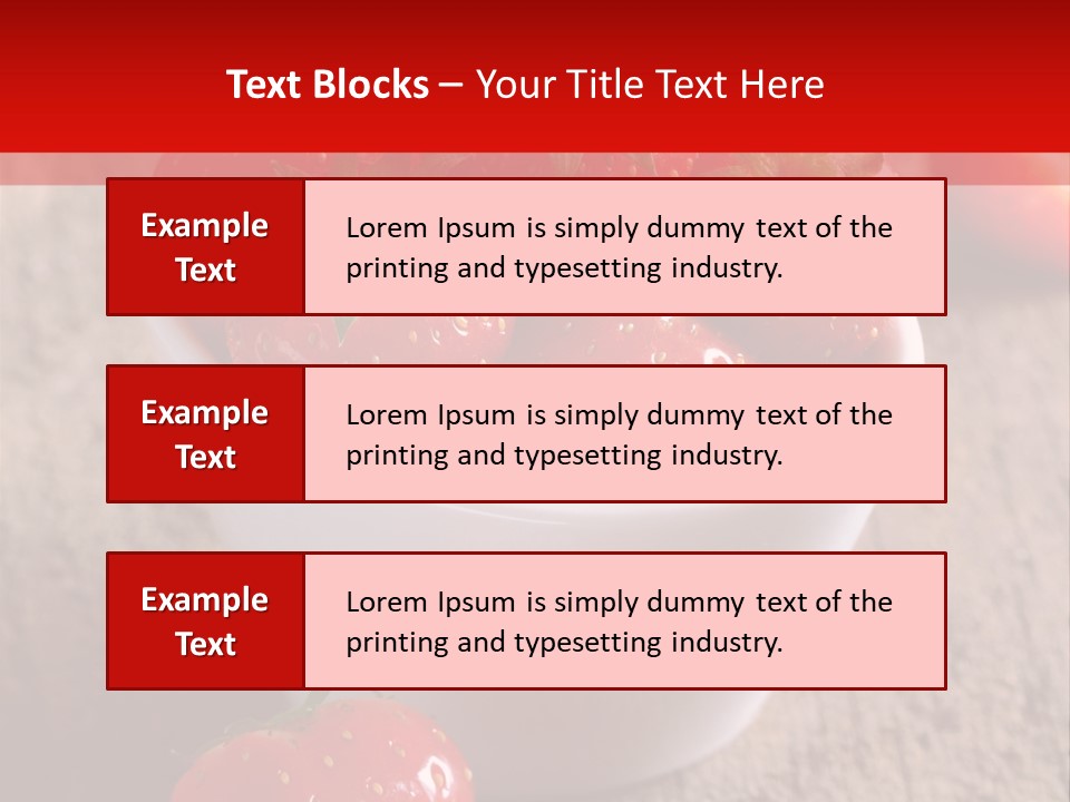Breakfast Antioxidant Ripe PowerPoint Template