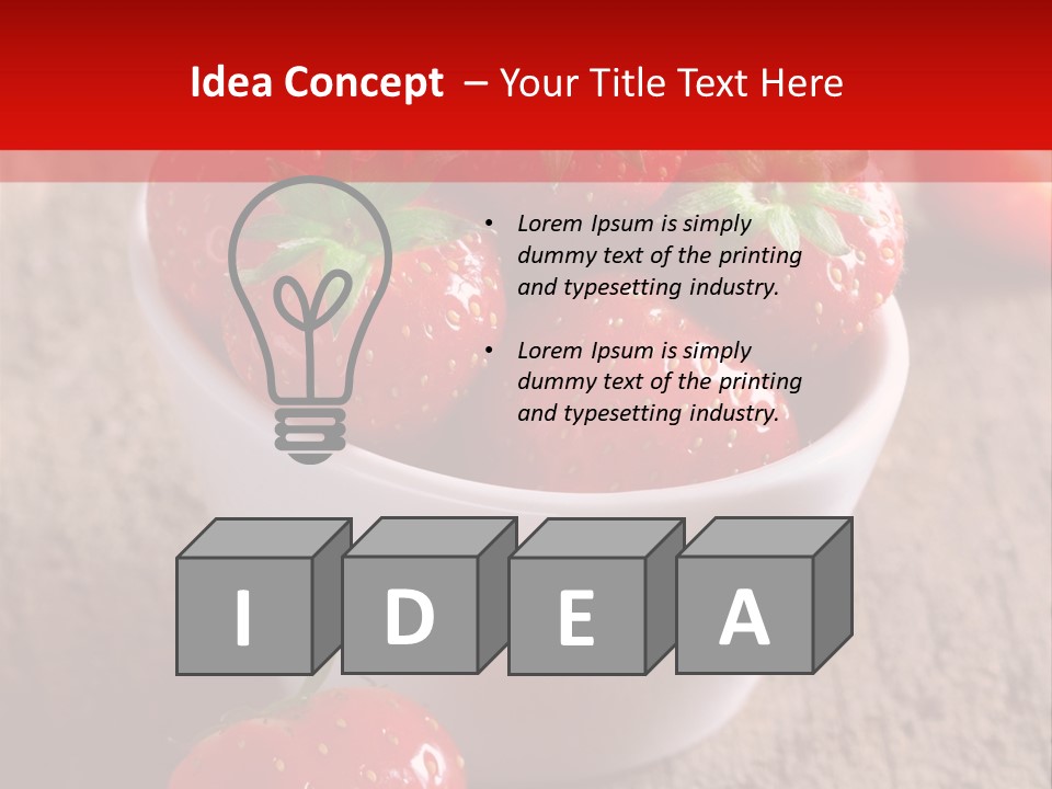 Breakfast Antioxidant Ripe PowerPoint Template