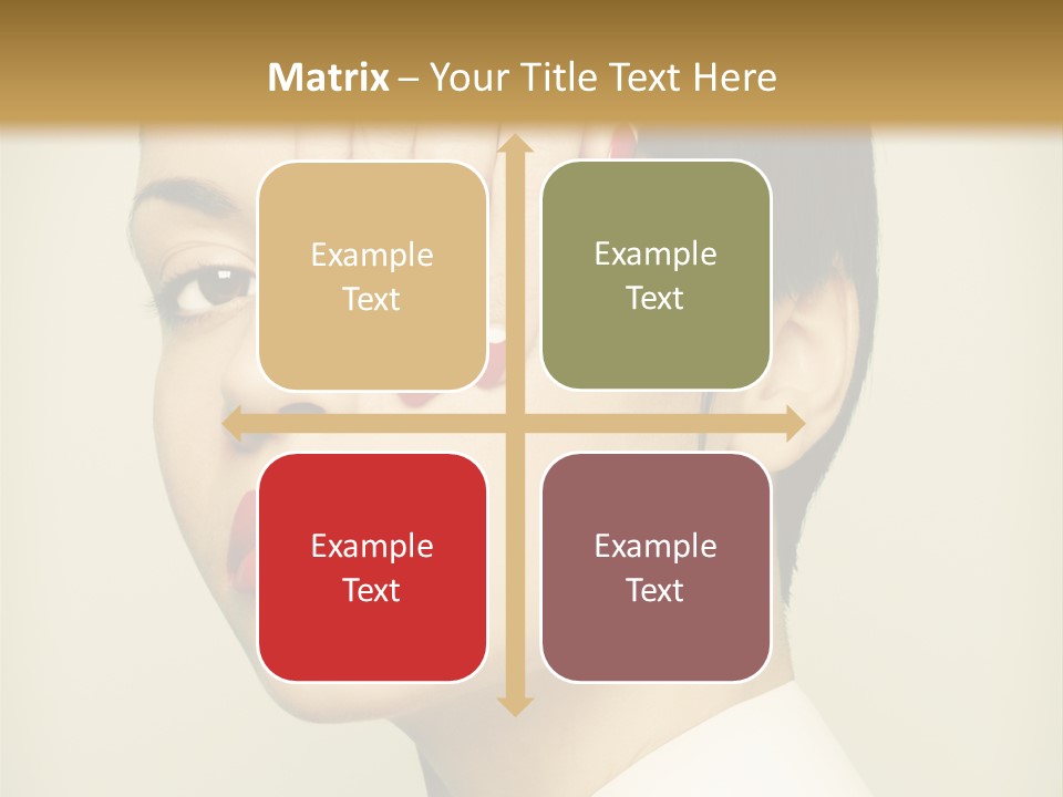 Vogue Lovely Caucasian PowerPoint Template