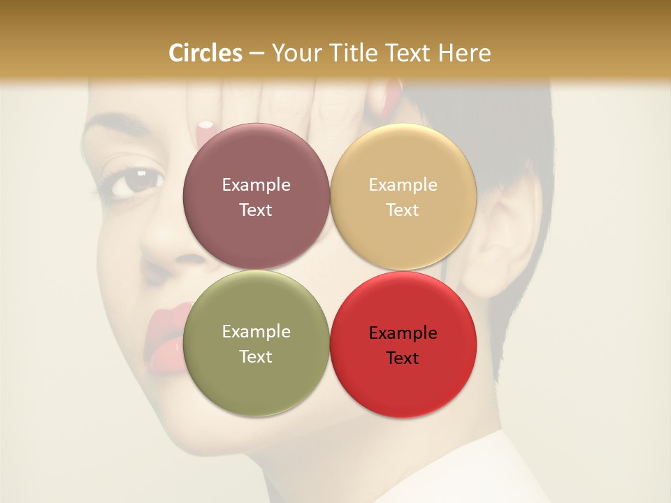 Vogue Lovely Caucasian PowerPoint Template