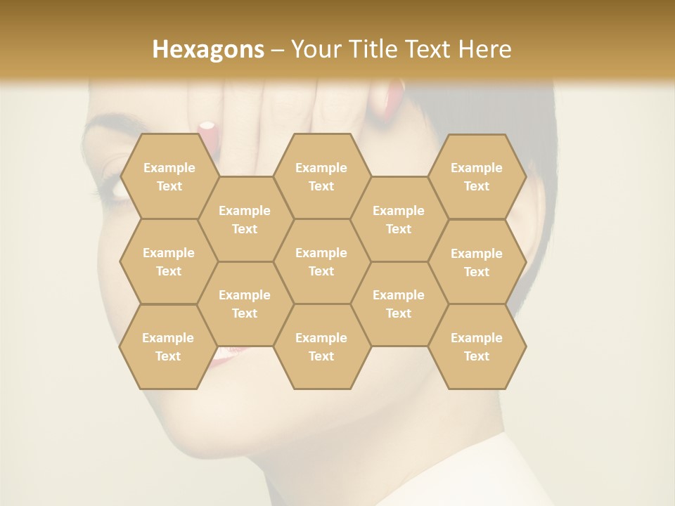 Vogue Lovely Caucasian PowerPoint Template