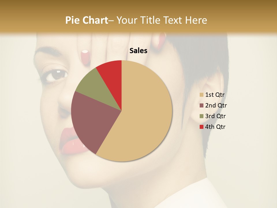 Vogue Lovely Caucasian PowerPoint Template