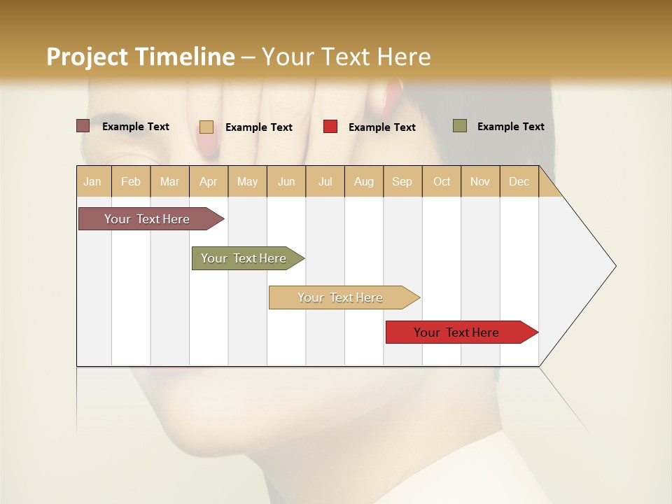 Vogue Lovely Caucasian PowerPoint Template