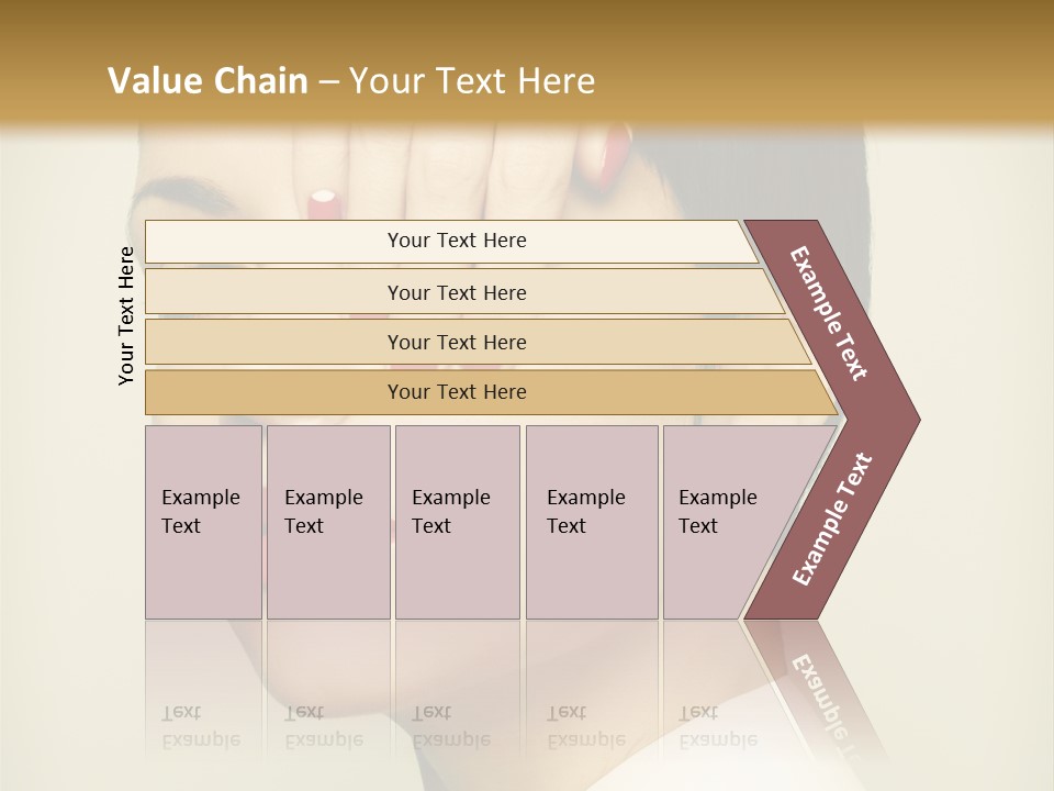 Vogue Lovely Caucasian PowerPoint Template