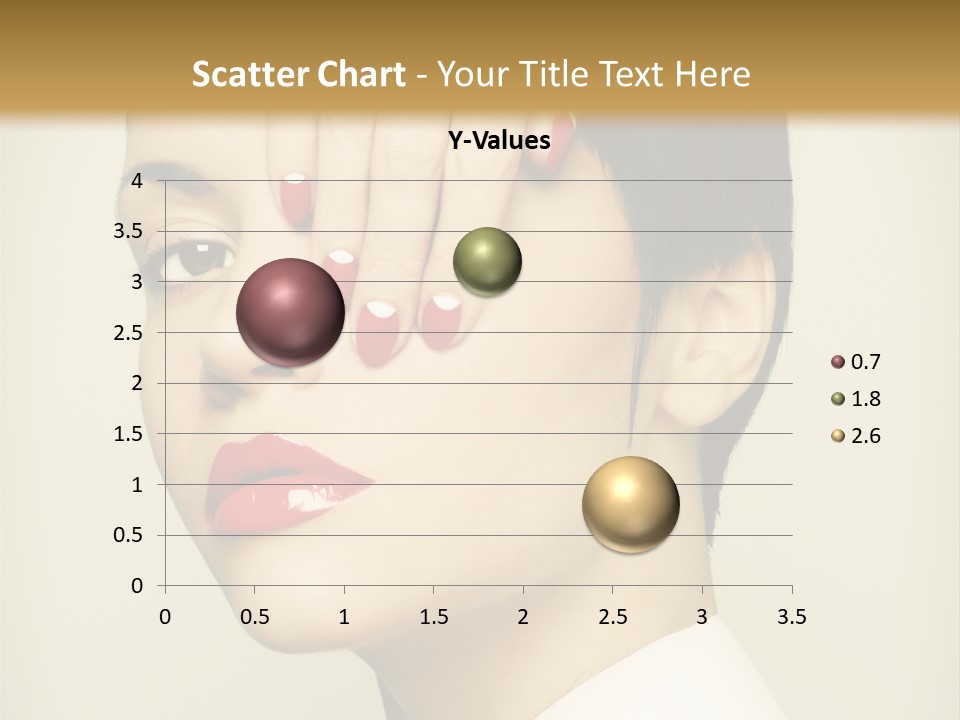 Vogue Lovely Caucasian PowerPoint Template