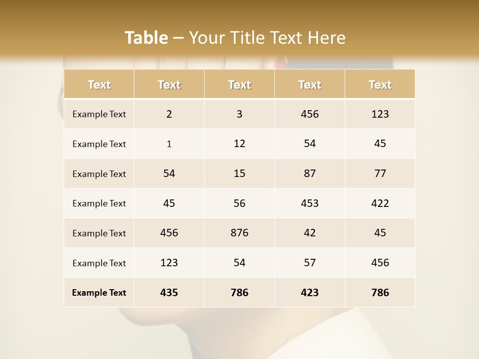 Vogue Lovely Caucasian PowerPoint Template