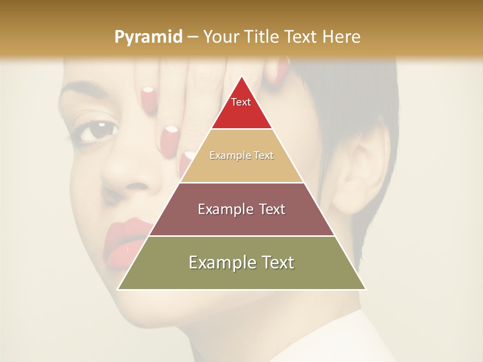 Vogue Lovely Caucasian PowerPoint Template