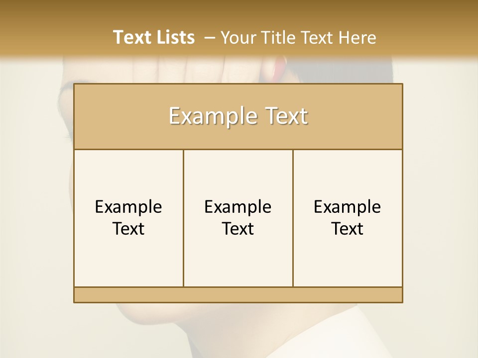Vogue Lovely Caucasian PowerPoint Template