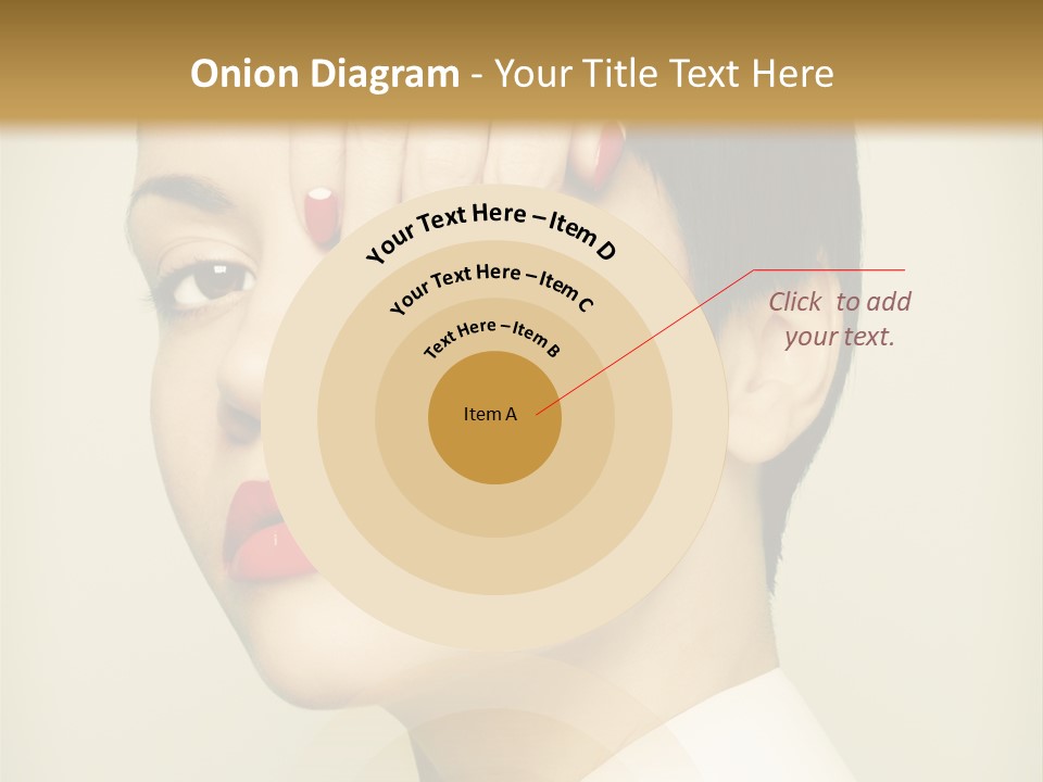 Vogue Lovely Caucasian PowerPoint Template