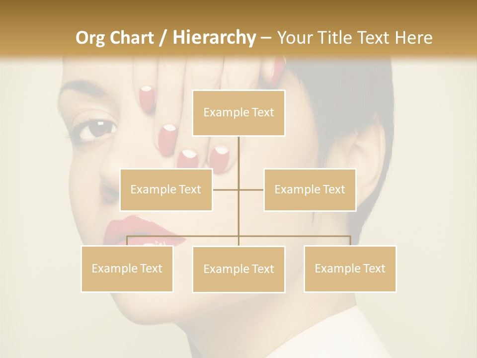 Vogue Lovely Caucasian PowerPoint Template