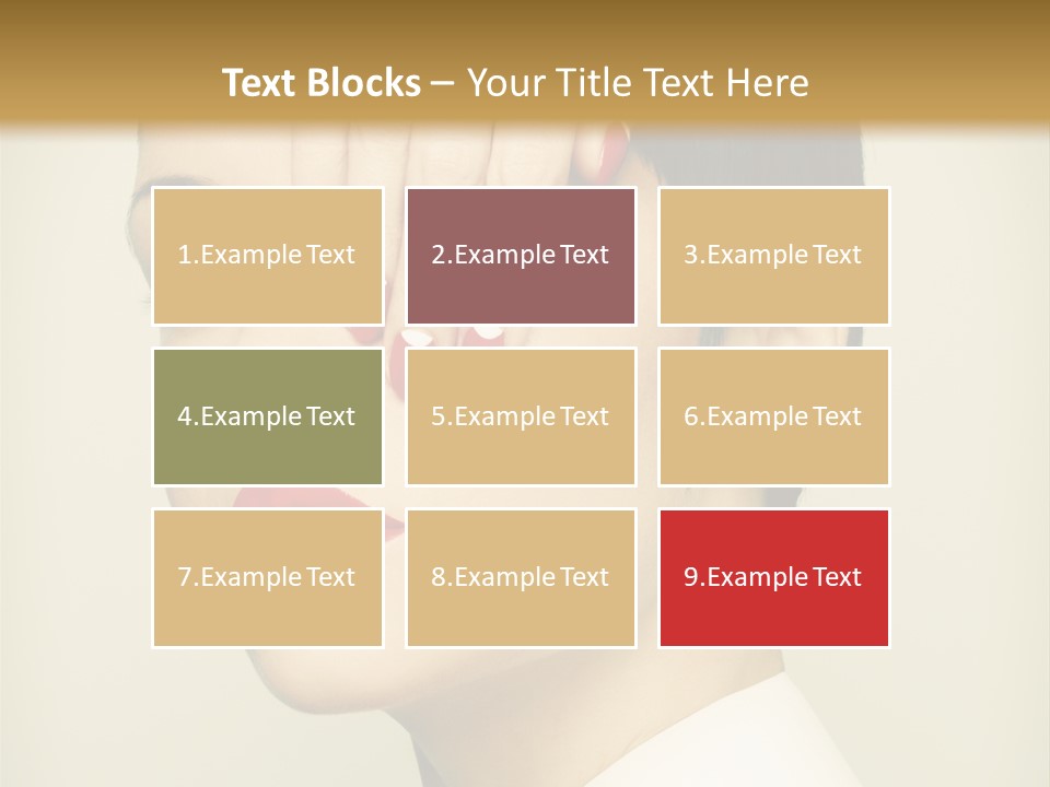 Vogue Lovely Caucasian PowerPoint Template