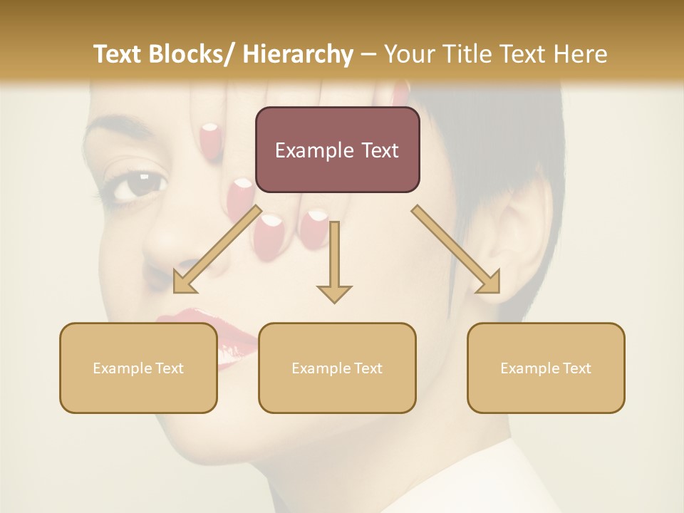 Vogue Lovely Caucasian PowerPoint Template