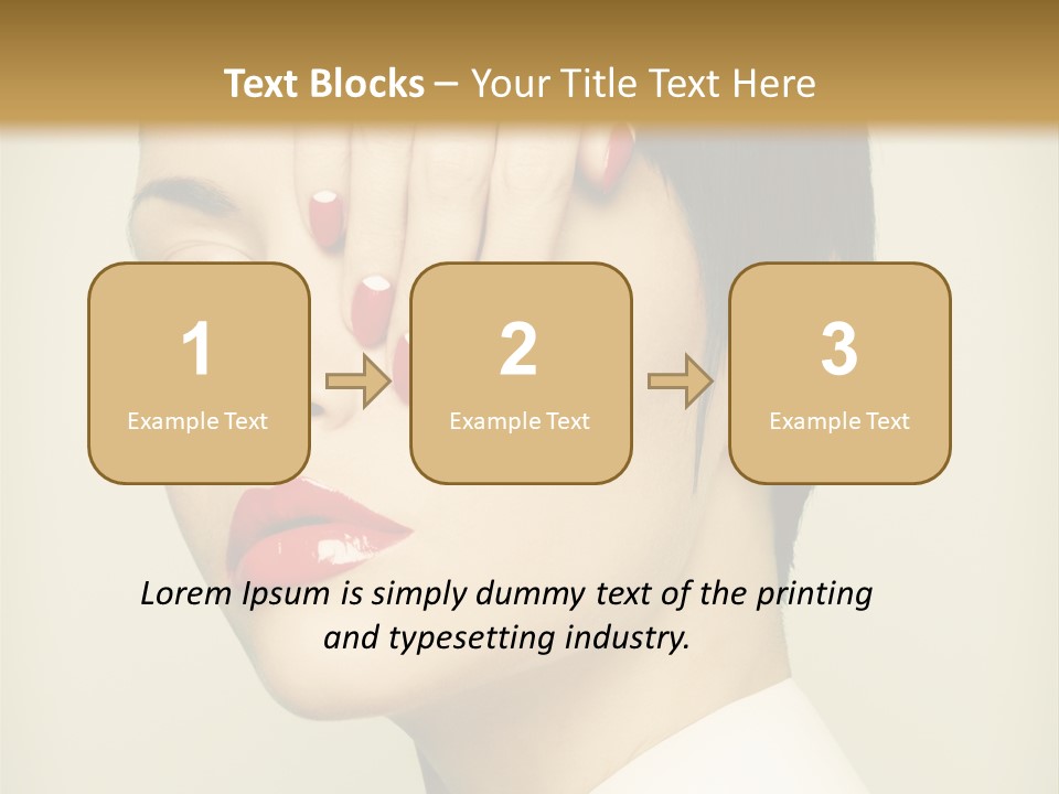 Vogue Lovely Caucasian PowerPoint Template