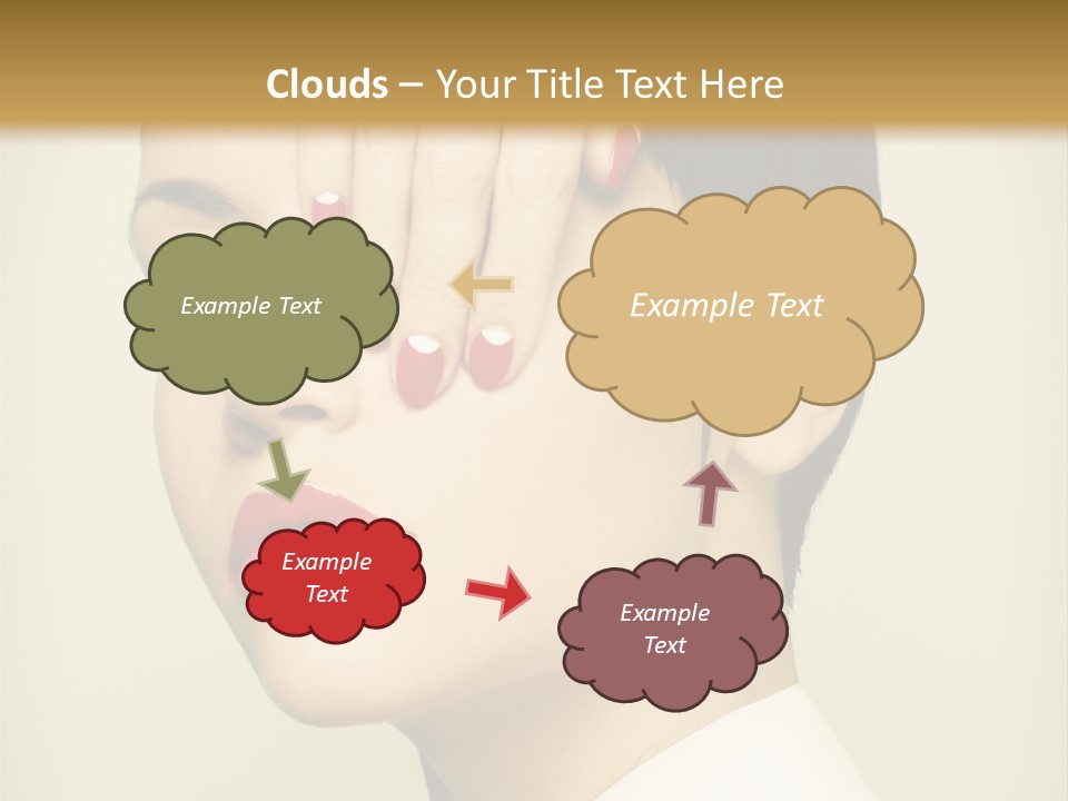 Vogue Lovely Caucasian PowerPoint Template