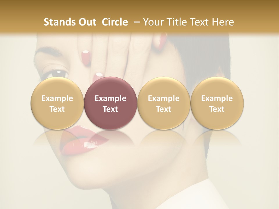 Vogue Lovely Caucasian PowerPoint Template