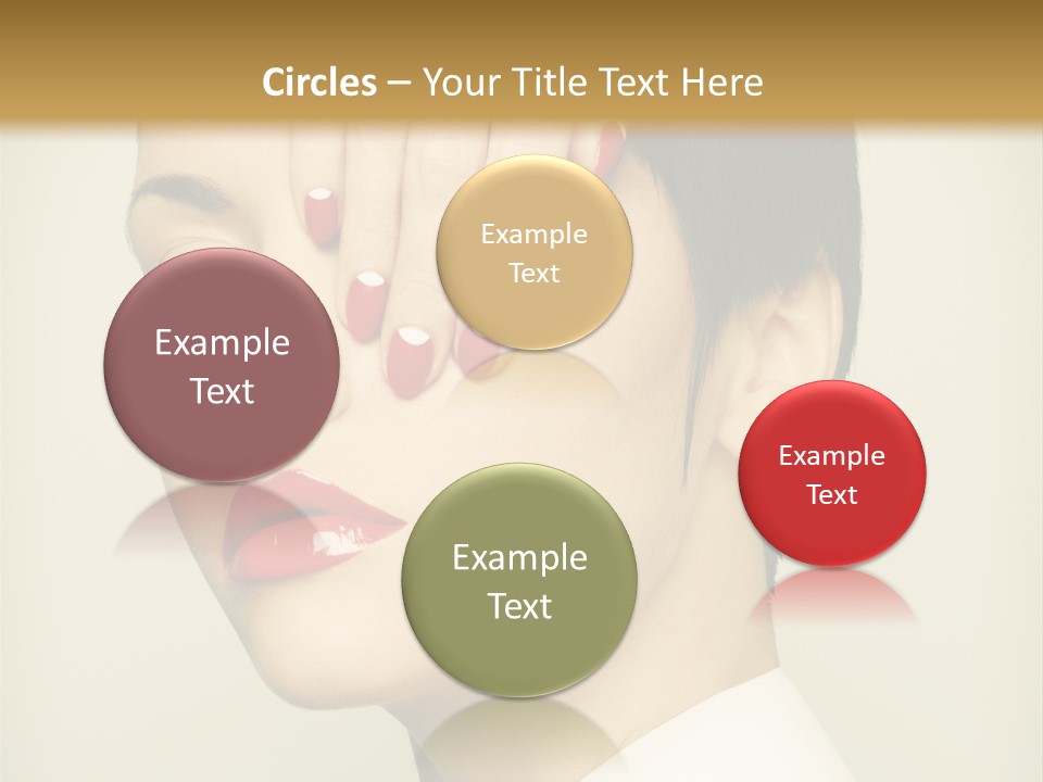 Vogue Lovely Caucasian PowerPoint Template