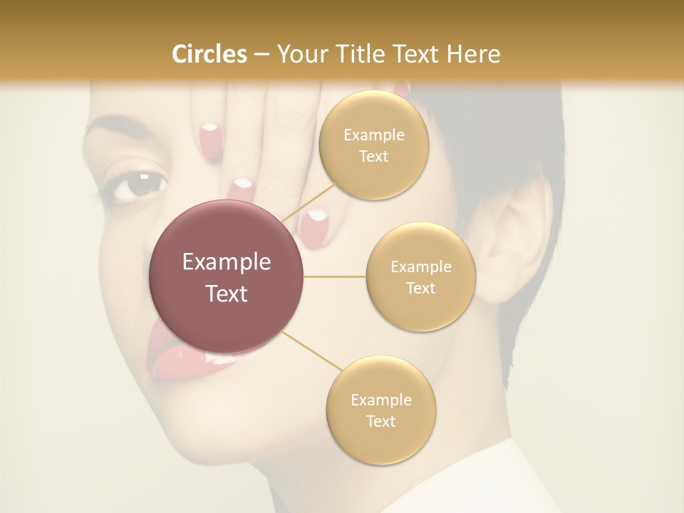 Vogue Lovely Caucasian PowerPoint Template