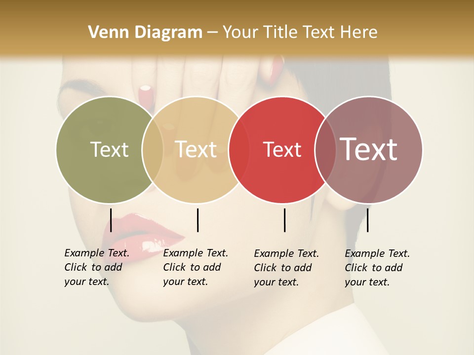 Vogue Lovely Caucasian PowerPoint Template