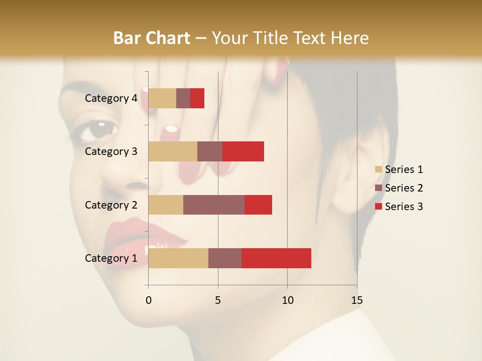 Vogue Lovely Caucasian PowerPoint Template