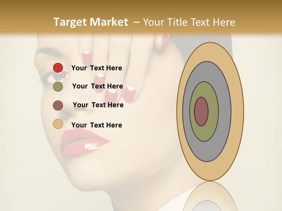 Vogue Lovely Caucasian PowerPoint Template