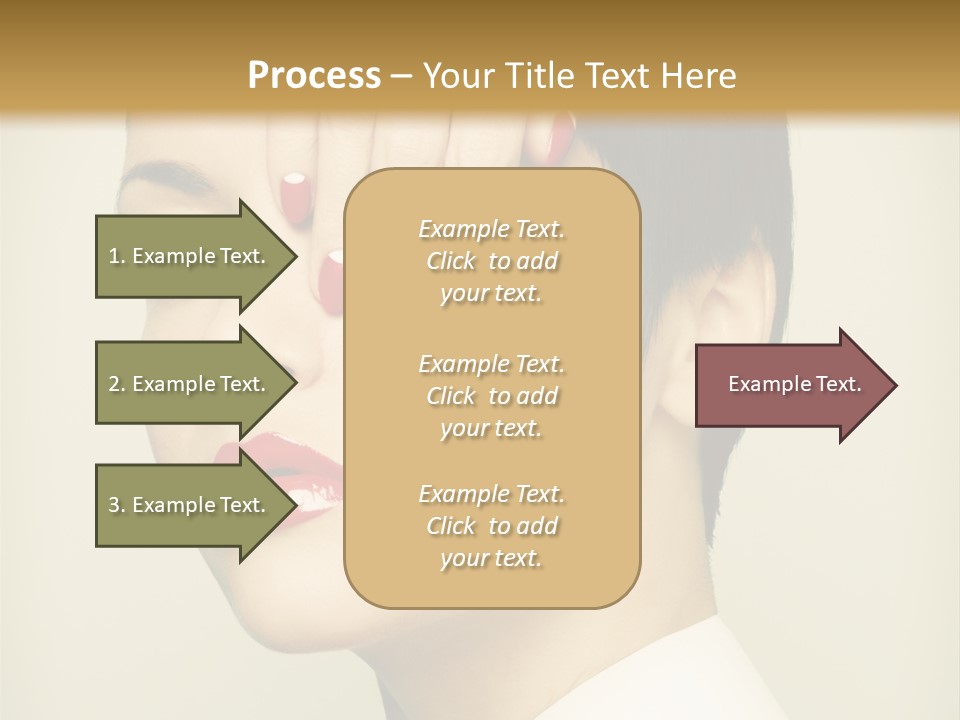 Vogue Lovely Caucasian PowerPoint Template