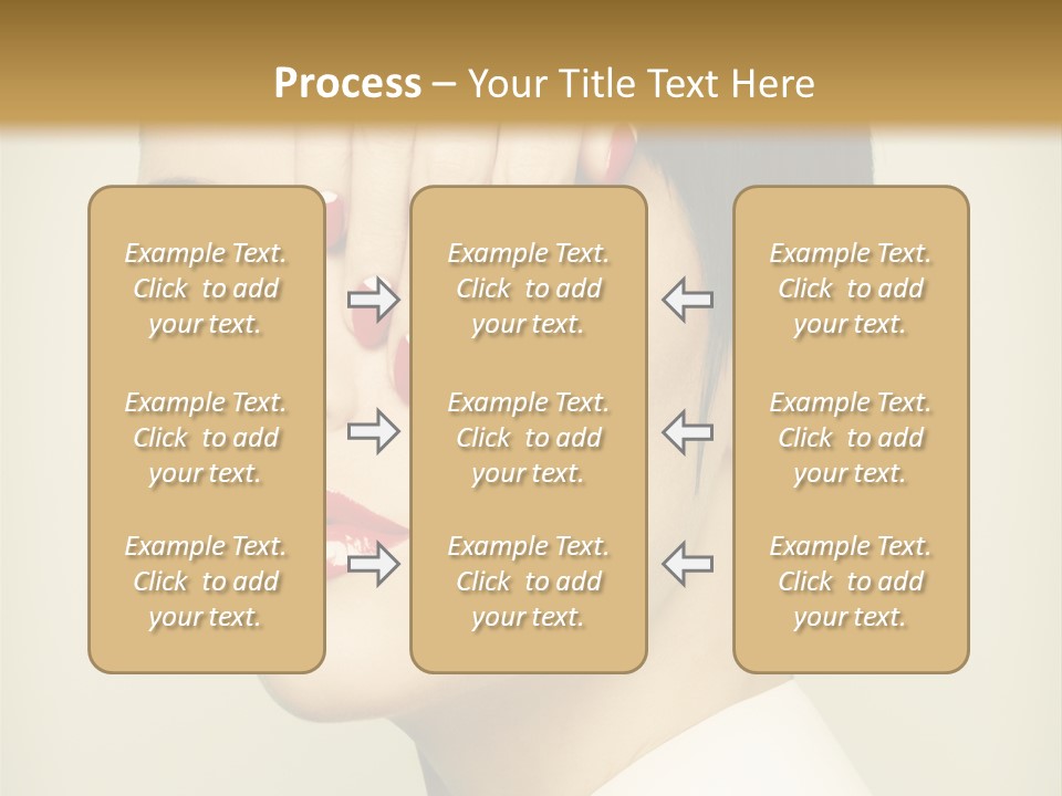 Vogue Lovely Caucasian PowerPoint Template