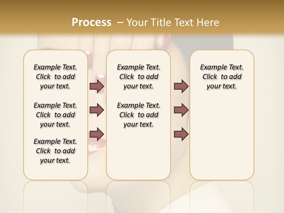 Vogue Lovely Caucasian PowerPoint Template
