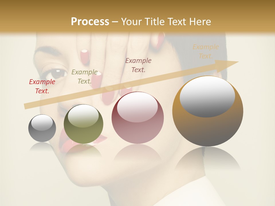 Vogue Lovely Caucasian PowerPoint Template