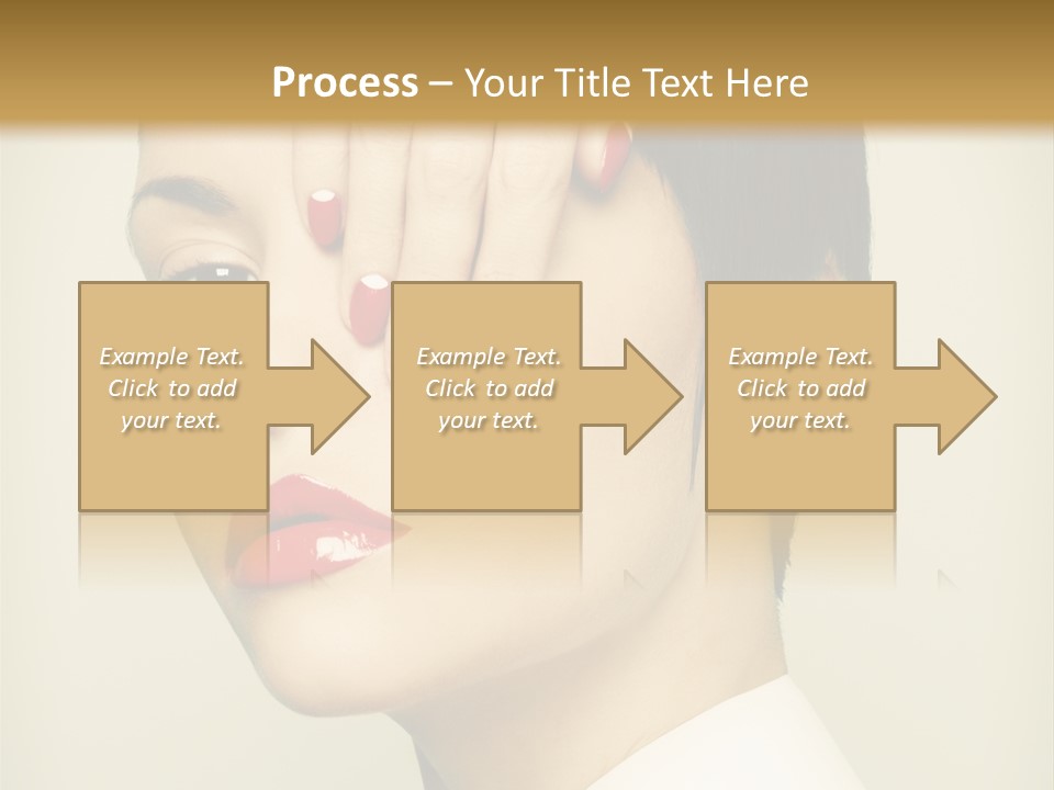 Vogue Lovely Caucasian PowerPoint Template