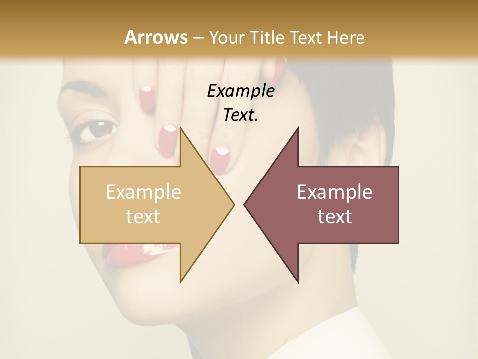 Vogue Lovely Caucasian PowerPoint Template