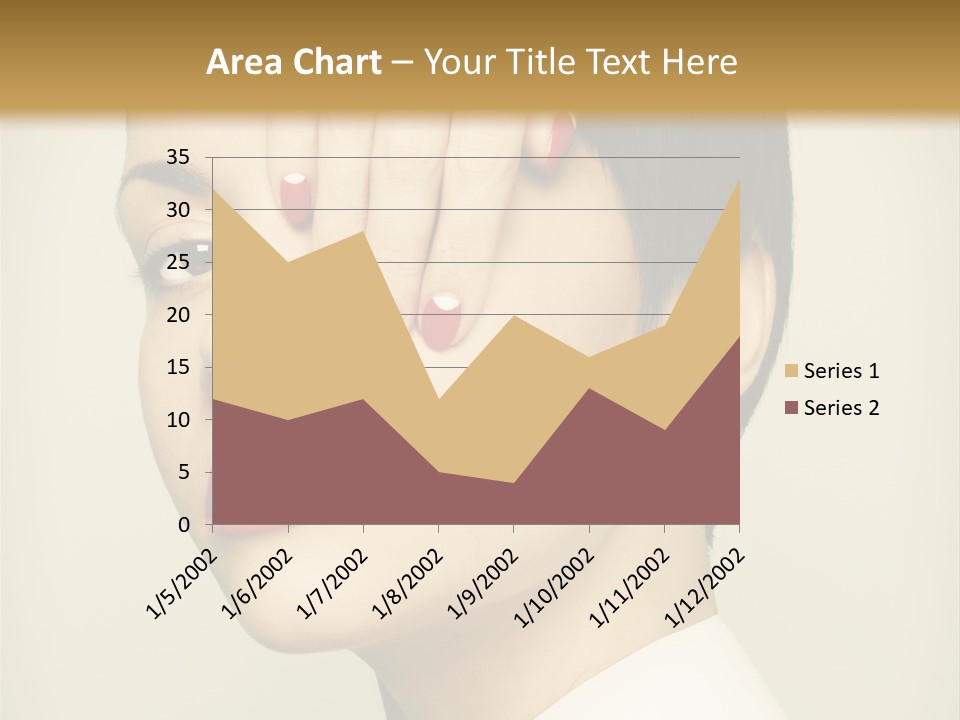 Vogue Lovely Caucasian PowerPoint Template