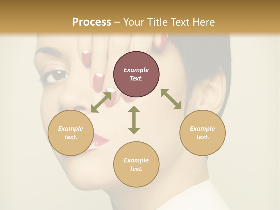 Vogue Lovely Caucasian PowerPoint Template