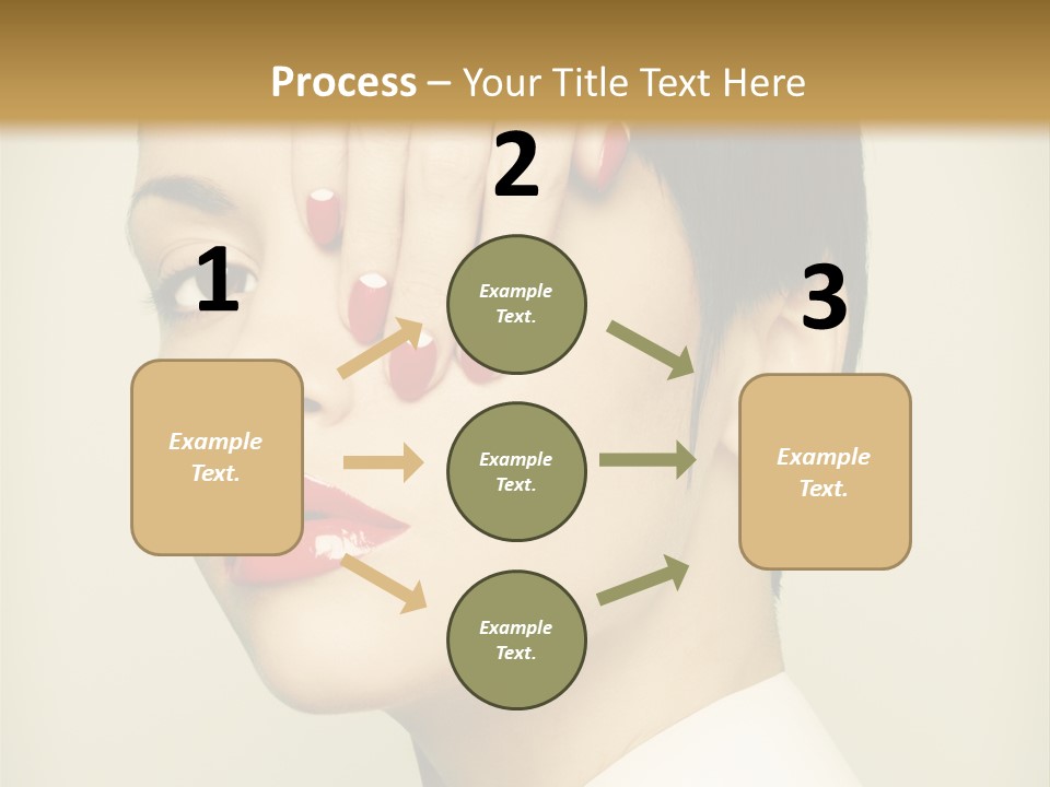 Vogue Lovely Caucasian PowerPoint Template