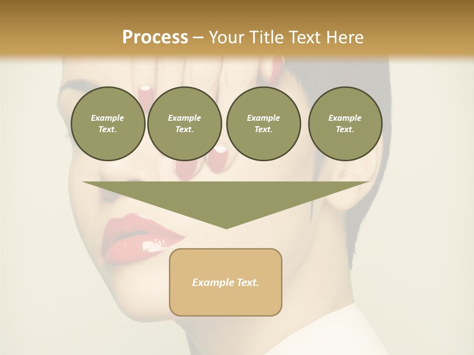 Vogue Lovely Caucasian PowerPoint Template