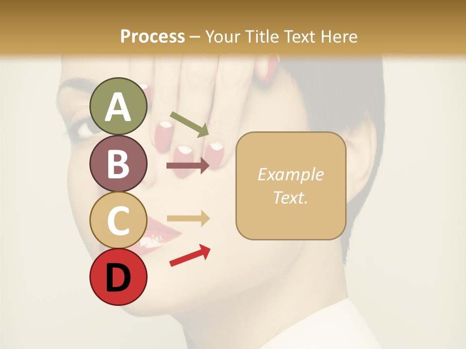 Vogue Lovely Caucasian PowerPoint Template