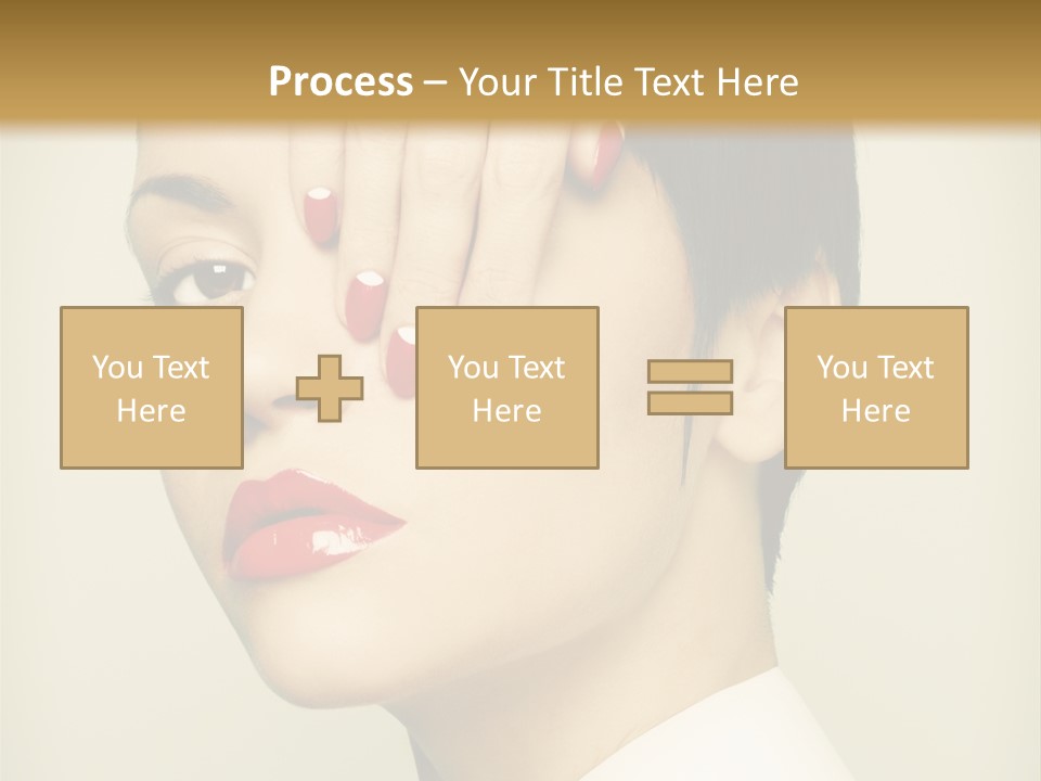 Vogue Lovely Caucasian PowerPoint Template