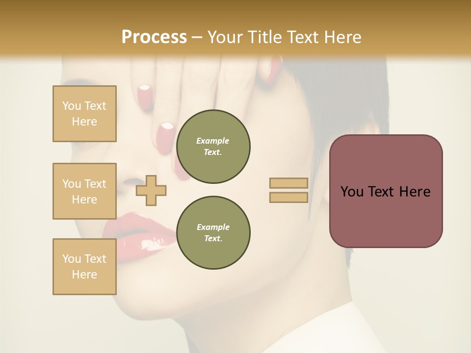 Vogue Lovely Caucasian PowerPoint Template