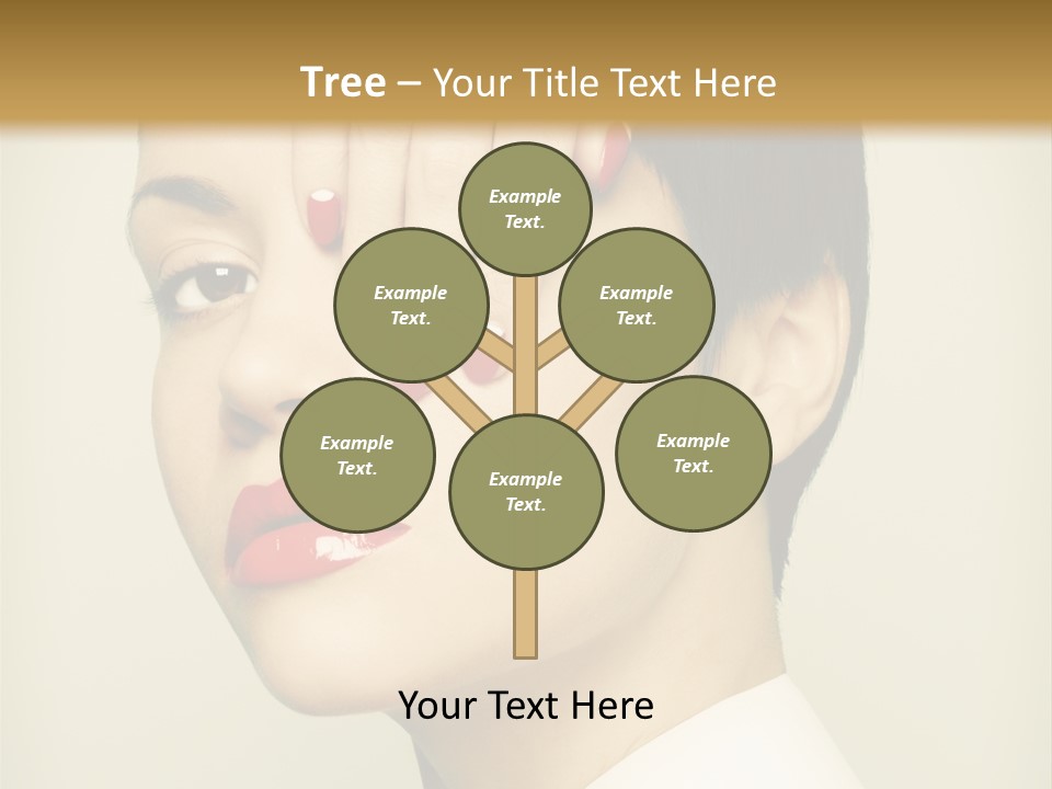Vogue Lovely Caucasian PowerPoint Template