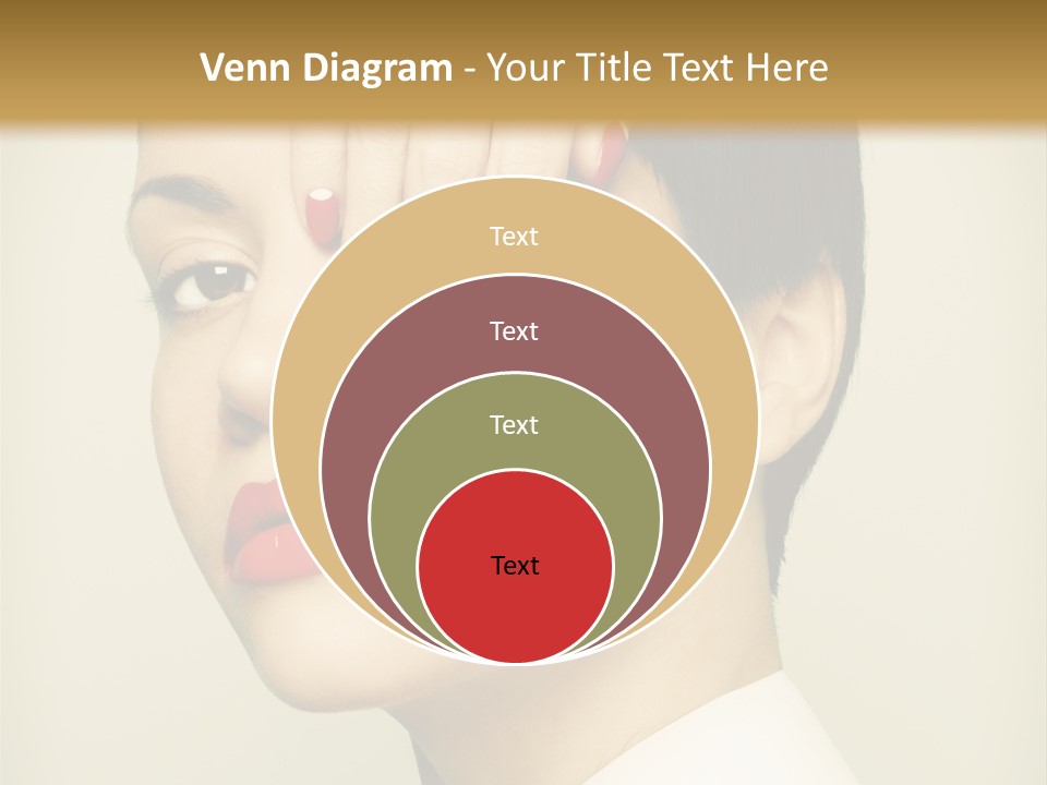 Vogue Lovely Caucasian PowerPoint Template